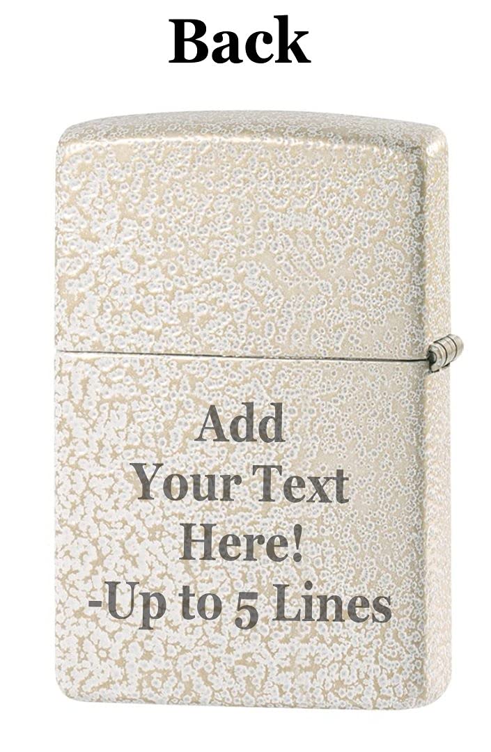 Zippo Lighter - Personalized Customize Message Engrave on Backside for Dragon Windproof Lighter Gold Plate Armor 29265